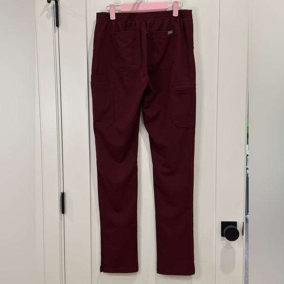 Figs Women's Straight Leg Pants - Burgundy - Picture 6 of 13